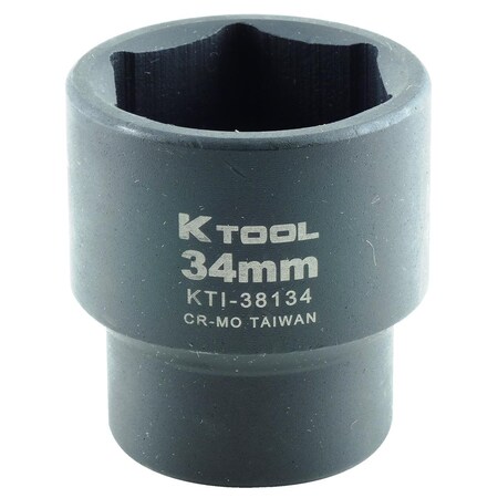 K-Tool International 1/2" Drive Impact Socket black oxide KTI-38134
